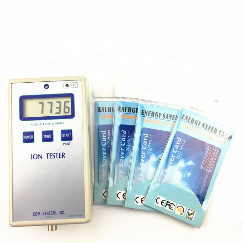 Custom  20000 Negative ions Electricity saver card FIR fuel saver card for saving money Bio nano Terahertz energy saving card un