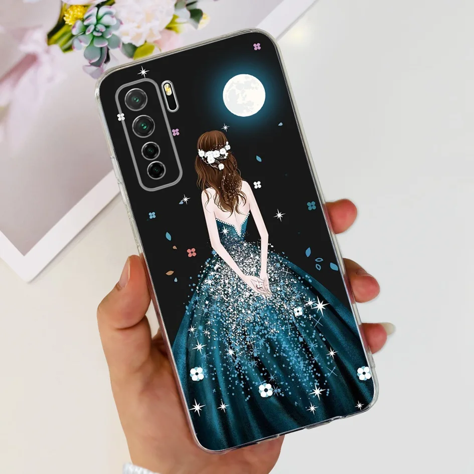 Clear Fashion Pattern Soft Silicone Case