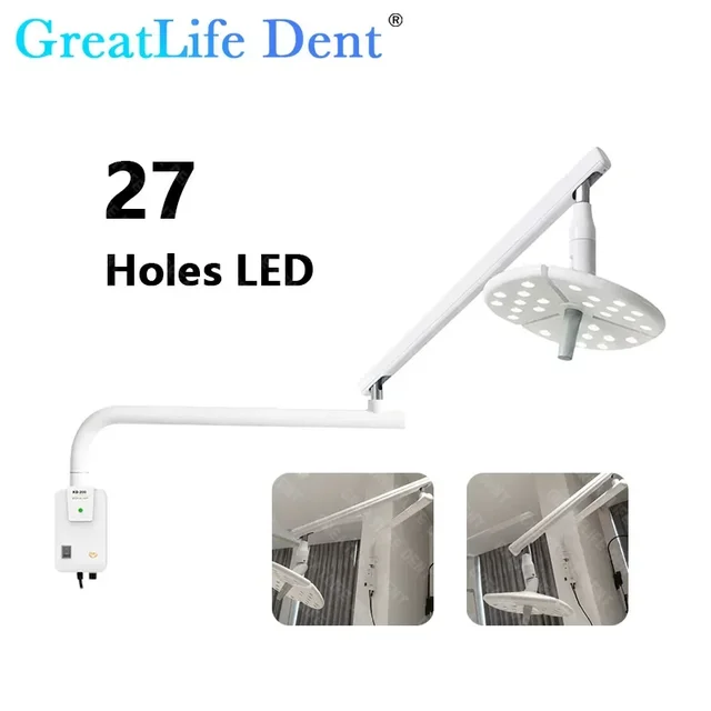 GreatLife Dent KWS 27Leds Wall Mounted Led Lamp Dental Oral Operation Light With Sensor For Dentist Surgical Shadowless Lamp