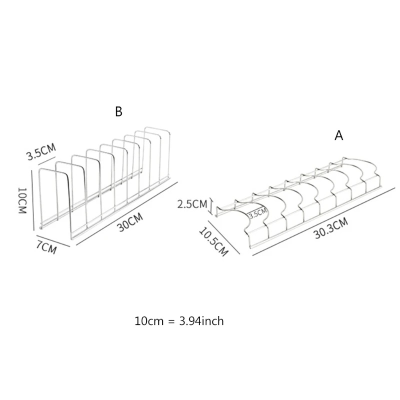 Rectangular Stainless Steel Kitchen Plate Rack, Shelves: 7, Size