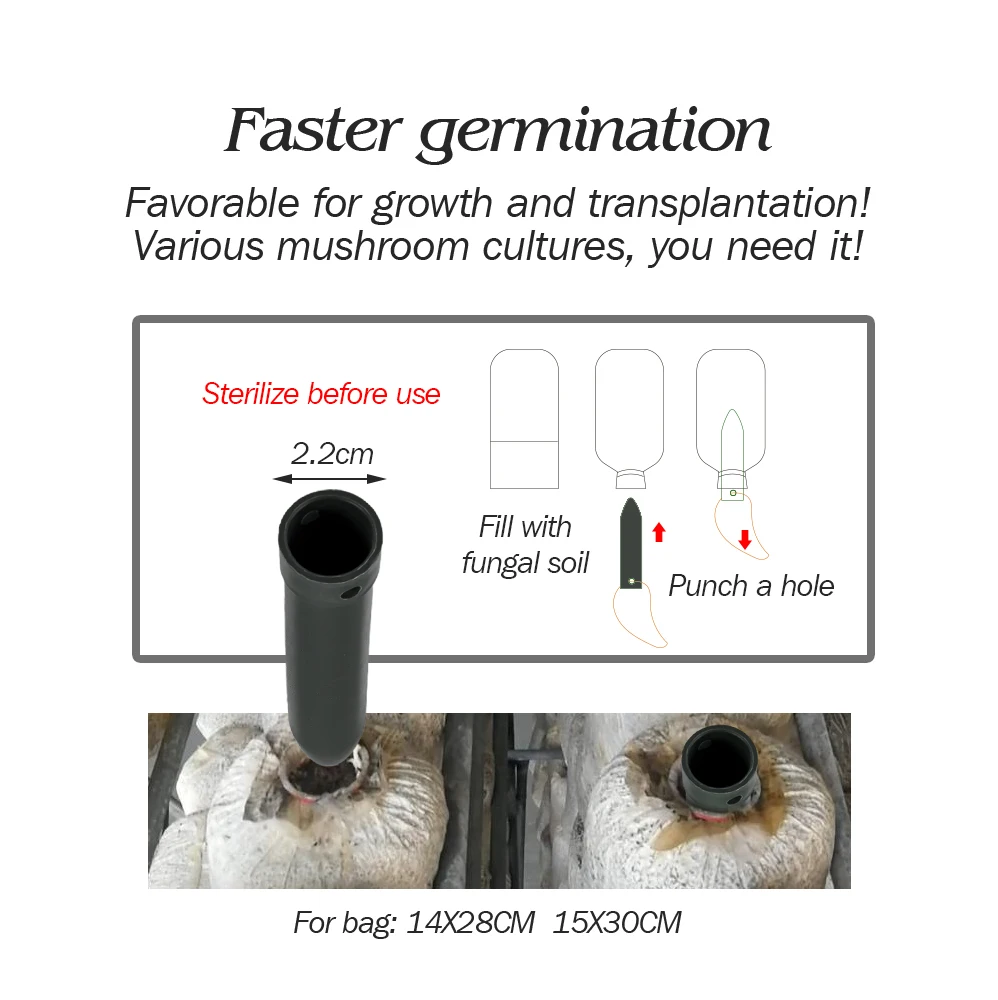 13 15cm Mushroom Inoculation Rod Farm Edible Fungi Cultivation Puncher Wand for Spawn Fungus Autoclaving Grow Garden Accessories