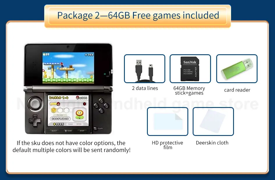 携帯用ゲームソフト 3ds 改装されたオリジナルのポータブルゲームコンソール,無料ゲーム
