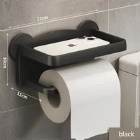 Toilet Paper Holder Plastic Storage Rack Kitchen Towel Placement of seasoning bottles Bathroom Wall Roll of Paper Phone Storage 2