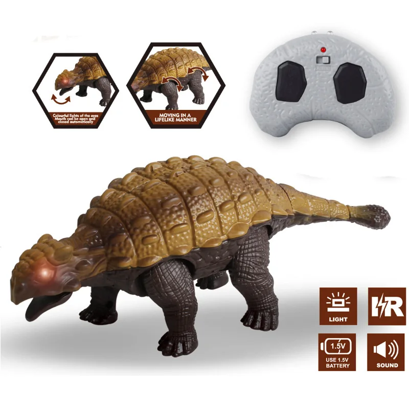 RC Dinosaur Simulation Animals Remote Control Toy Ankylosaurus Creative Novelty Puzzle Model Toys for Boys Christmas Kids Gifts 5
