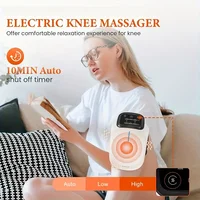 Cordless Knee Massager with Heat and Vibration, Portable Knee Massager with Large LED Screen, Adjustable Temperature, Comfort Pe 3
