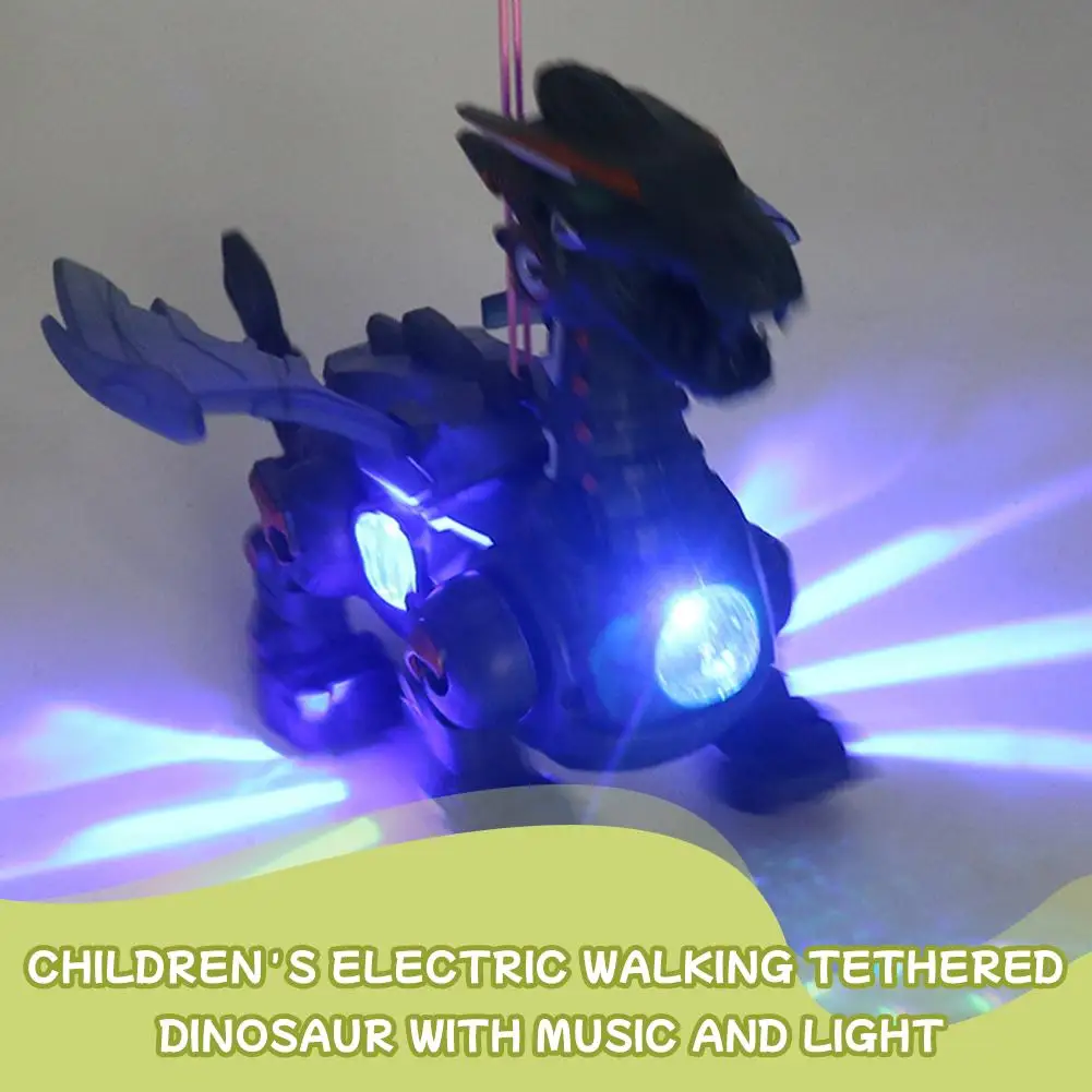 멋진 LED 조명과 움직임, 포효하는 소리가 나는 전기 기계 공룡 장난감, 남자아이 선물용 창의적인 장난감 로봇 모델