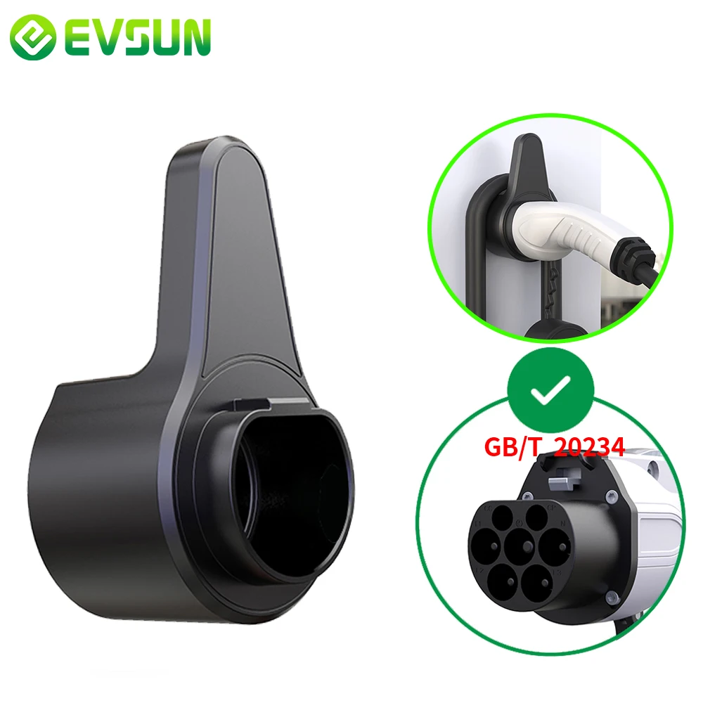 EVSUN EV Charger Plug Holder Type2 Type1 GBT Tesla Holster Electric