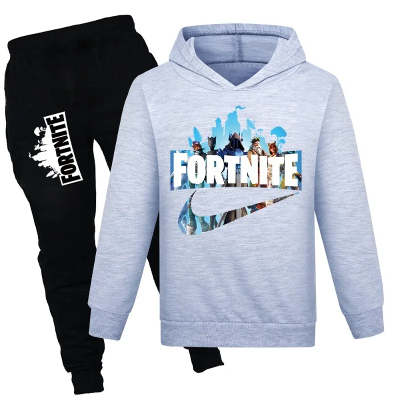 New Fortnite Child Garment Kid Boys Hoodies Sweatshirt +pants