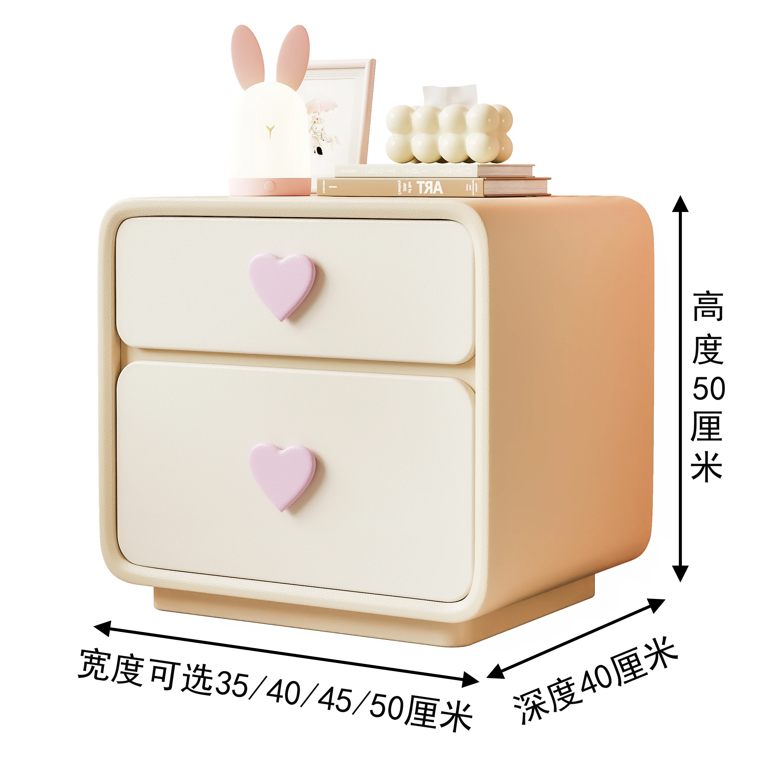 Bedroom bedside table French cream wind bedside table Children's room creative cute shelf