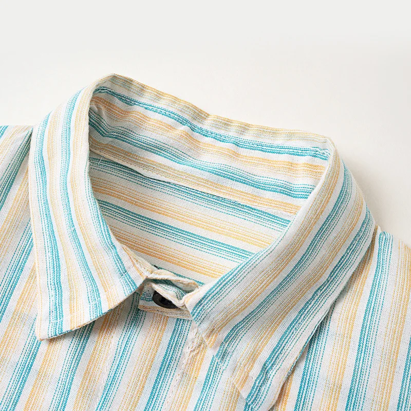 Children's New Spring and Autumn Long-sleeved Shirt Boys Striped Shirts Kids Clothes