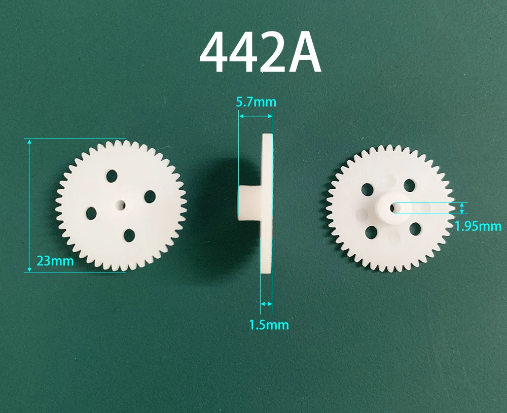 402.5A 403A Thick 422.5A 423A 442A 0.5M Gear Modulus 0.5 40 Teeth 42 Teeth 44 Plastic Gear Wheel Toy Accessories
