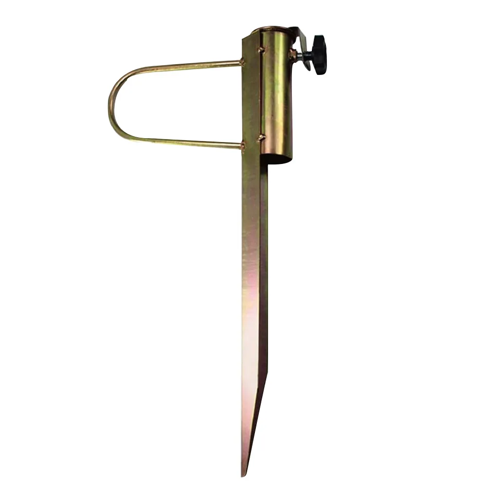 

Easy Use Flag Holder Parasol Portable Beach Umbrella Anchor Ground Metal Stand Fishing Rod Heavy Duty Lawn Patio Sun Rain Gear