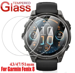 Garmin Fenix 8 Tempered Glass HD Screen Protector - Durable Glass Protective Film Cover - Fenix 8 43mm (6 PCS)