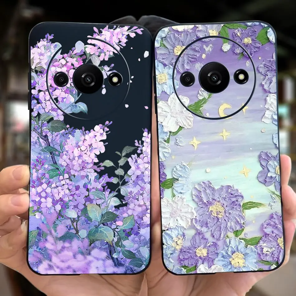 Fashion Moon Pattern Soft Silicone Protective Phone Case Back Cover