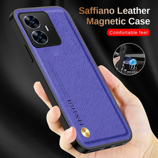 Case for realme C55 Back Cover Coque Funda Shockproof Case for OPPO realme  C53 Luxury Leather Case for realme C55 - AliExpress