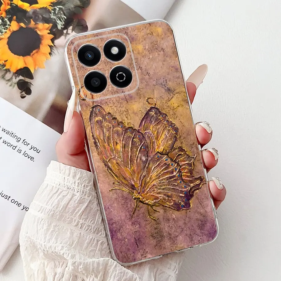 Fashion Butterfly Shockproof Silicone Back Cover