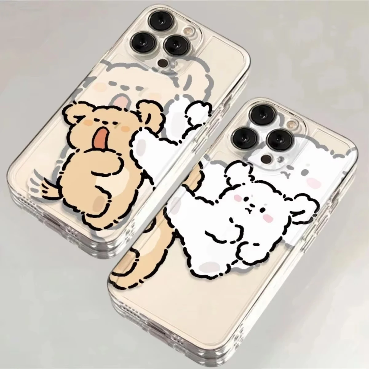 Korean Maltese Phone Case For Lovers Couples for Samsung Galaxy S24 S23 S22 S21 Plus Ultra FE A73 A72 A71 A52 A51 A32 Funda Case