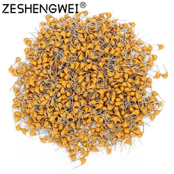 100pcs Multilayer ceramic capacitor 50V (100~106) 10pF~10uF 102 103 104 105 39 820pF 1 22 33 47 56 68 100 nF 0.01 0.1 uF P5.08mm