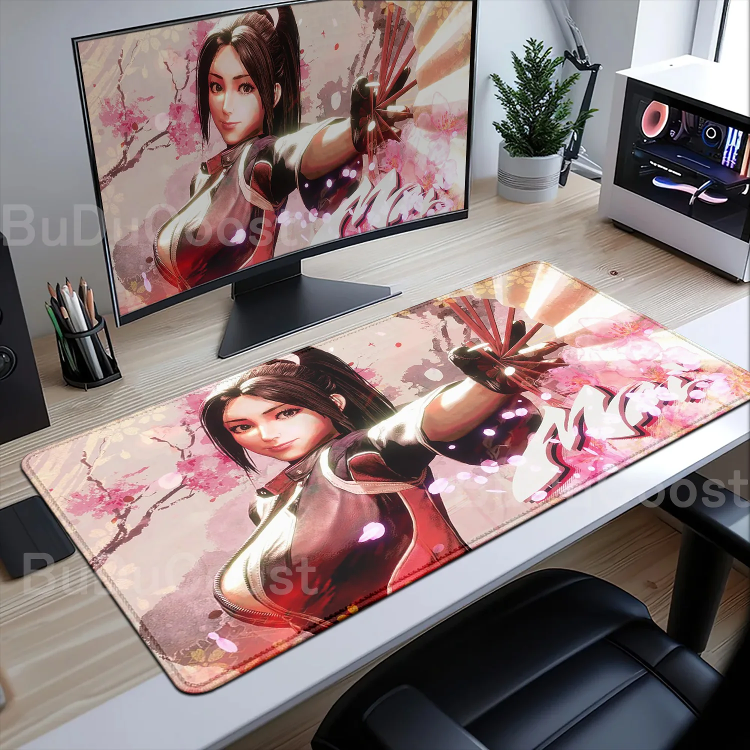 Street Fighter 6 Gaming-Mauspad Laptop Rutschfeste Gummi-Mausmatte PC-Zubehör Gaming-Mauspad Tastaturunterlage Große Schreibtisch-Schutzmatte