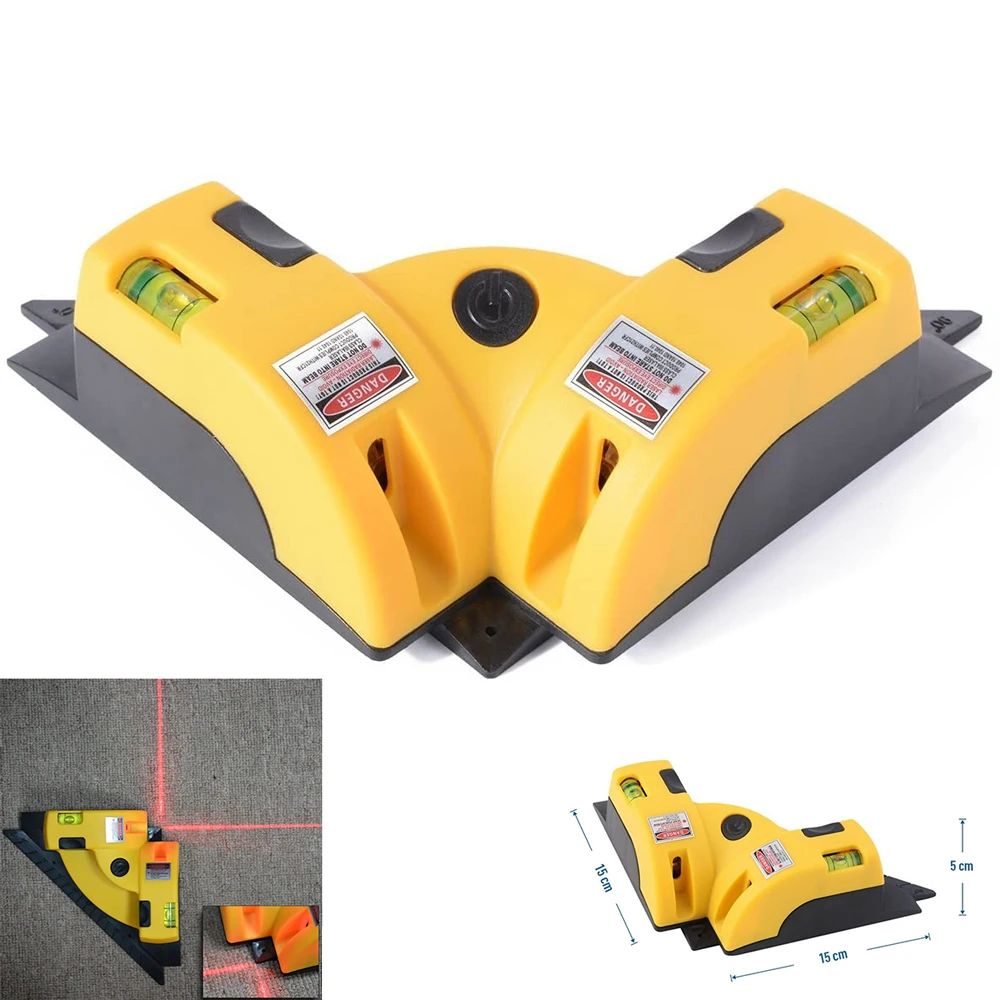 

Right Angle 90 Degree Square Laser Wire Level High Quality Spirit Level Laser Measurement Tool Horizontal Vertical Laser Tool