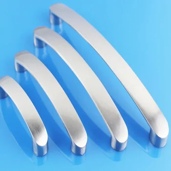 มือจับตู้/ลูกบิดประตู อลูมิเนียมอัลลอยด์ สำหรับตู้ครัว/ประตู  แบบปัดเงา จำนวน 5/10/20 ชิ้น 2