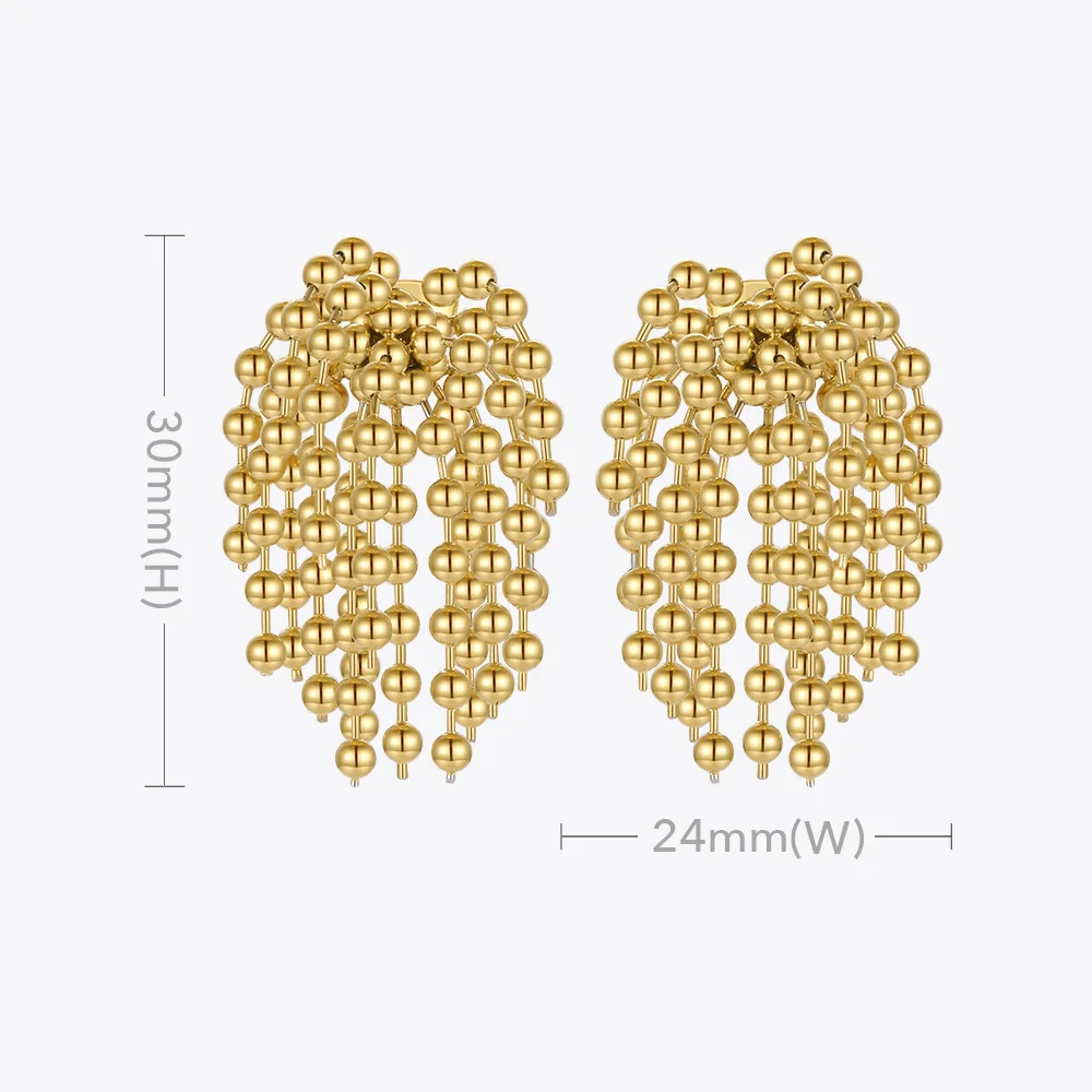 Drop Earrings Dangle Earrings ENFASHION Bouquet Earrings For Women Ball Dangle Earings Stainless Steel Fashion Jewelry Holiday Pendientes Mujer E211293