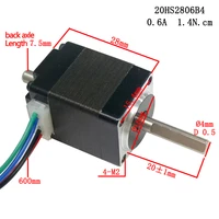 NEMA 8 Stepper Motor 4-Wire Dual Shaft for Embroidery Machines - Image 4