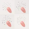 100pcs Random Mix Nail Rivet Studs Gold/Silver Stars Light Nail Art Charms Asterism Starlight Accessories Manicure Supplies 5