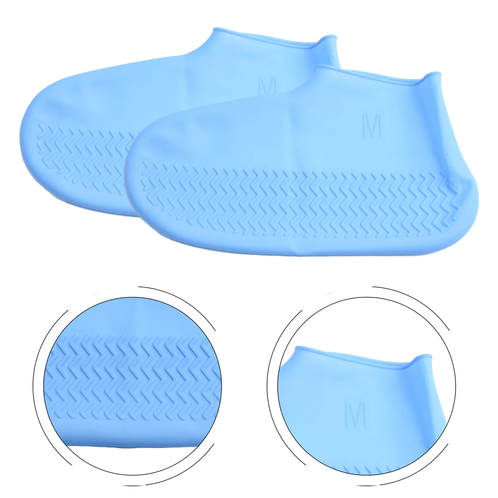 Waterproof Recyclable Silicone Shoe and Boot Cover with Non-Slip Textured Sole