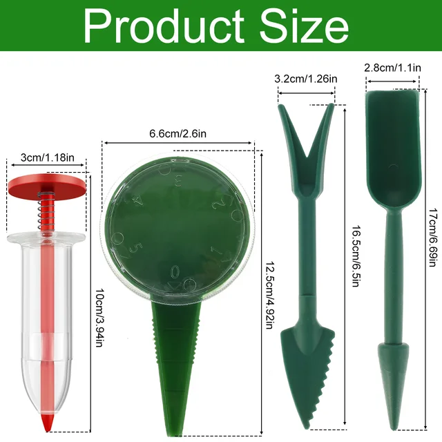6 db Mini Vetőmag -Adagoló Vetőgépek Ültetvényes Kézi Vetőező Szerszámok Gyakorlati Kis -Szóró Virágágy Kertészeti Szerszám - Image 6