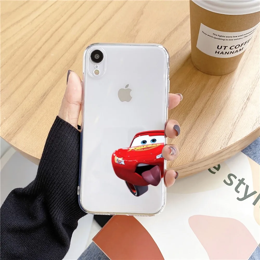thumbnail image 1 of Funda de teléfono Cars L-Lightning m-mcQueen para Iphone 15 11 13 14 Pro Max 7 8 Plus X Xr Xs Max Se2020 12mini cubierta transparente, 1 of 4