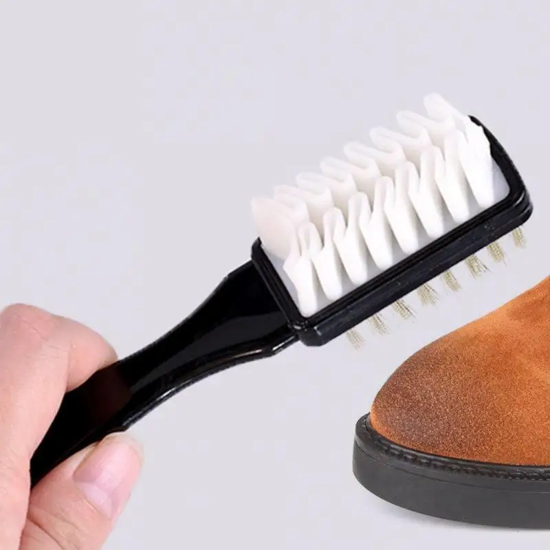 Double-sided Cleaning Brush Rubber Eraser Set Fit For Suede Nubuck Shoes Steel With Plastic Rubber Boot Cleaner Home Accessories 4
