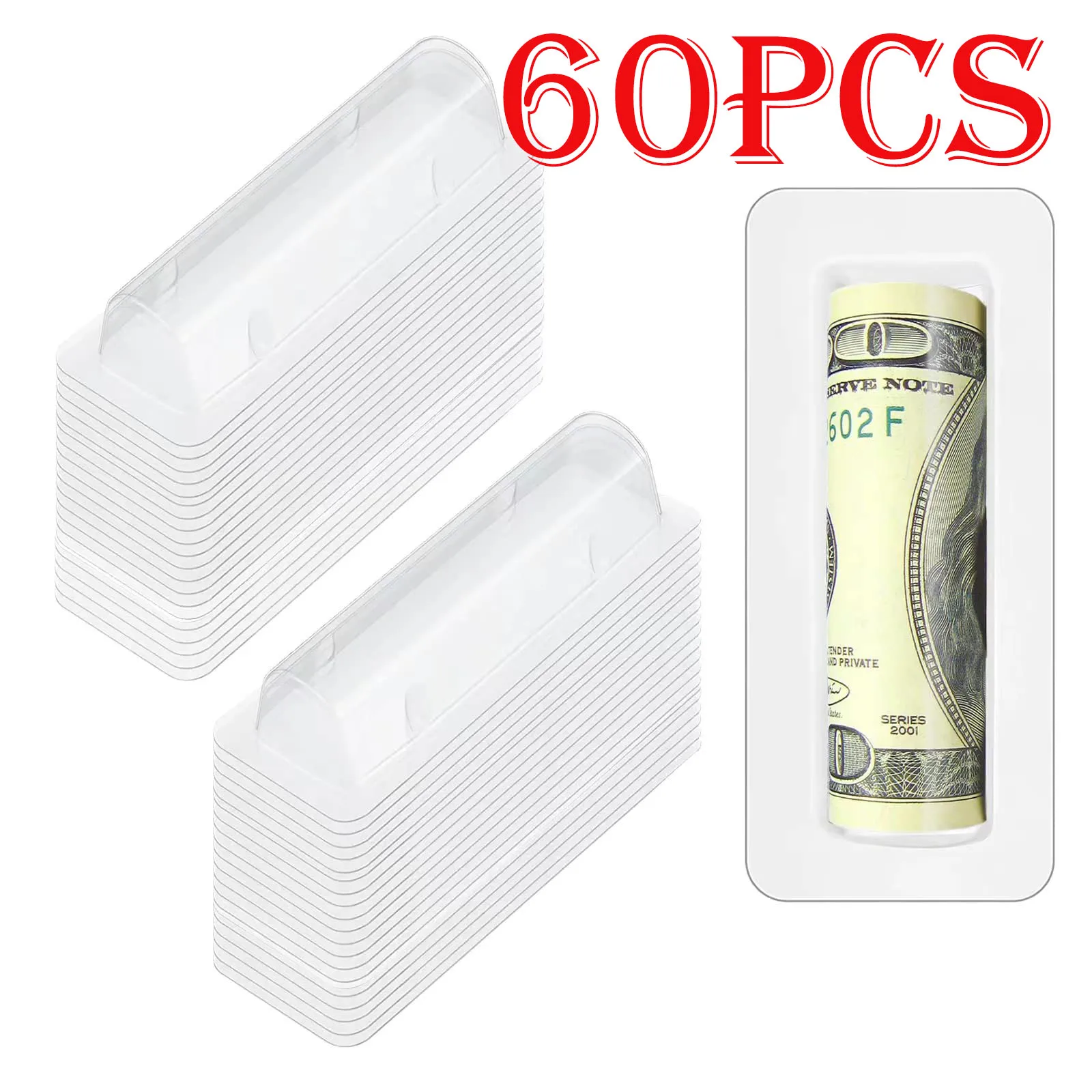 

60/30Pcs Lip Balm Pouches Plastic Money Card Holder Clear Lipstick Holder Clear Plastic Domes for Gift Card DIY Crafts