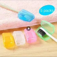 1/4/5Pcs Toothbrush Head Cover Portable Travel Hike Camping Brush Cleaner Protect Teethbrush Storage Organizer Bathroom Product 1