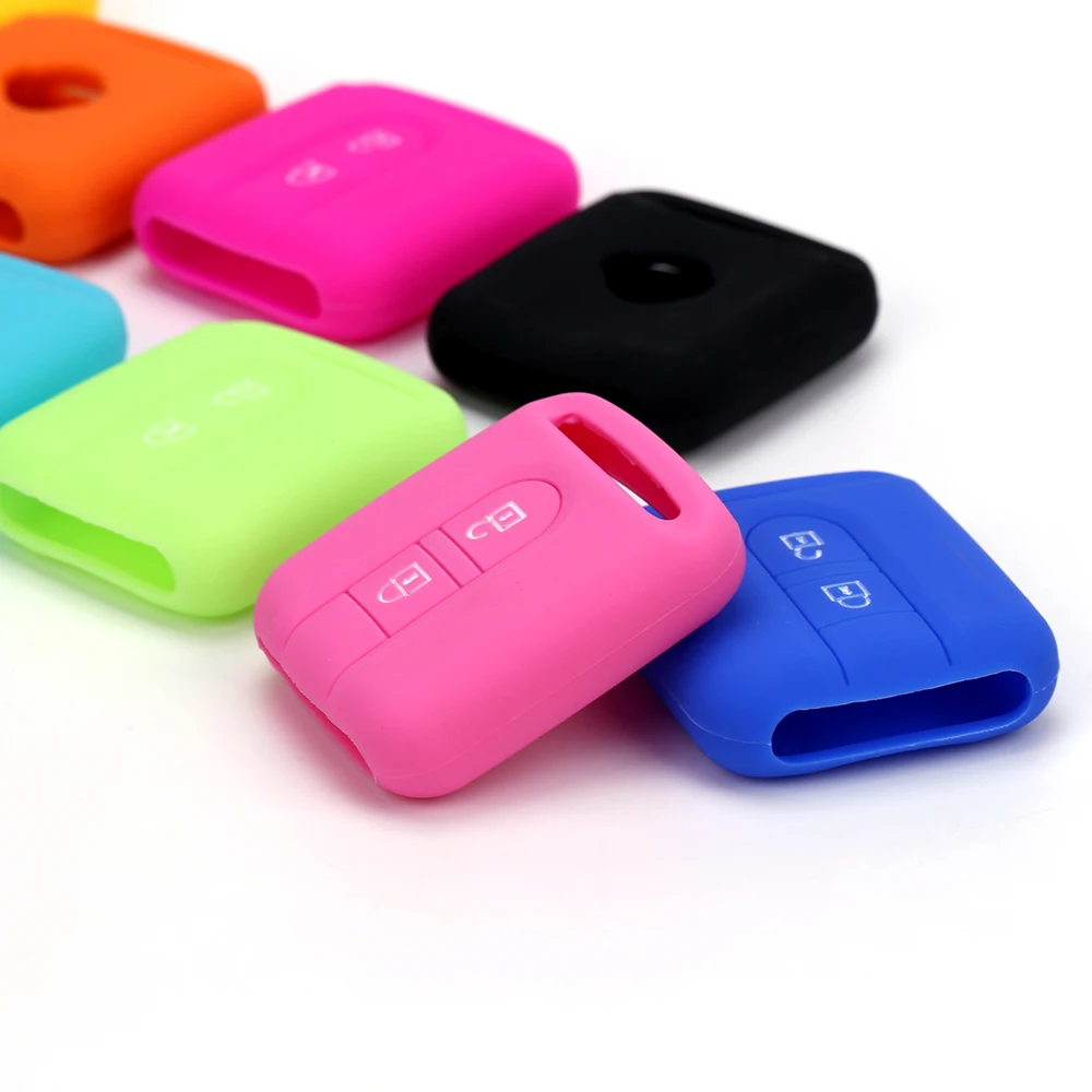 Car Key Flat Square Silicone Case For Nissan Qashqai Micra Navara Almera Note Fob Rubber Cover 2 Button Remote Auto Shell