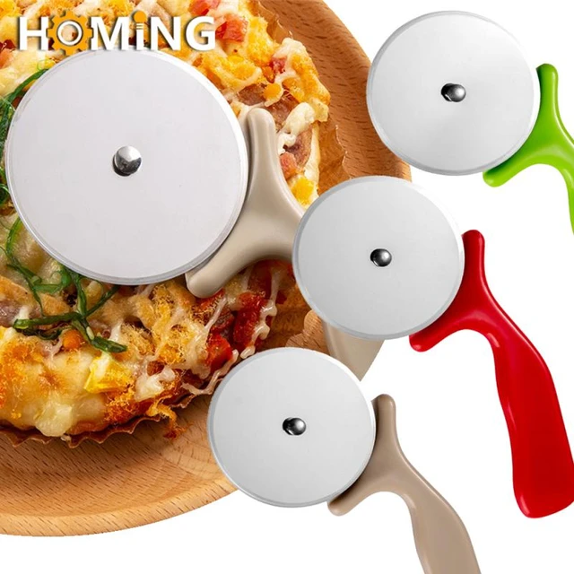 3 inch Diameter Commercial Grade Pizza Wheel Cutter w Anti-Slip Handle