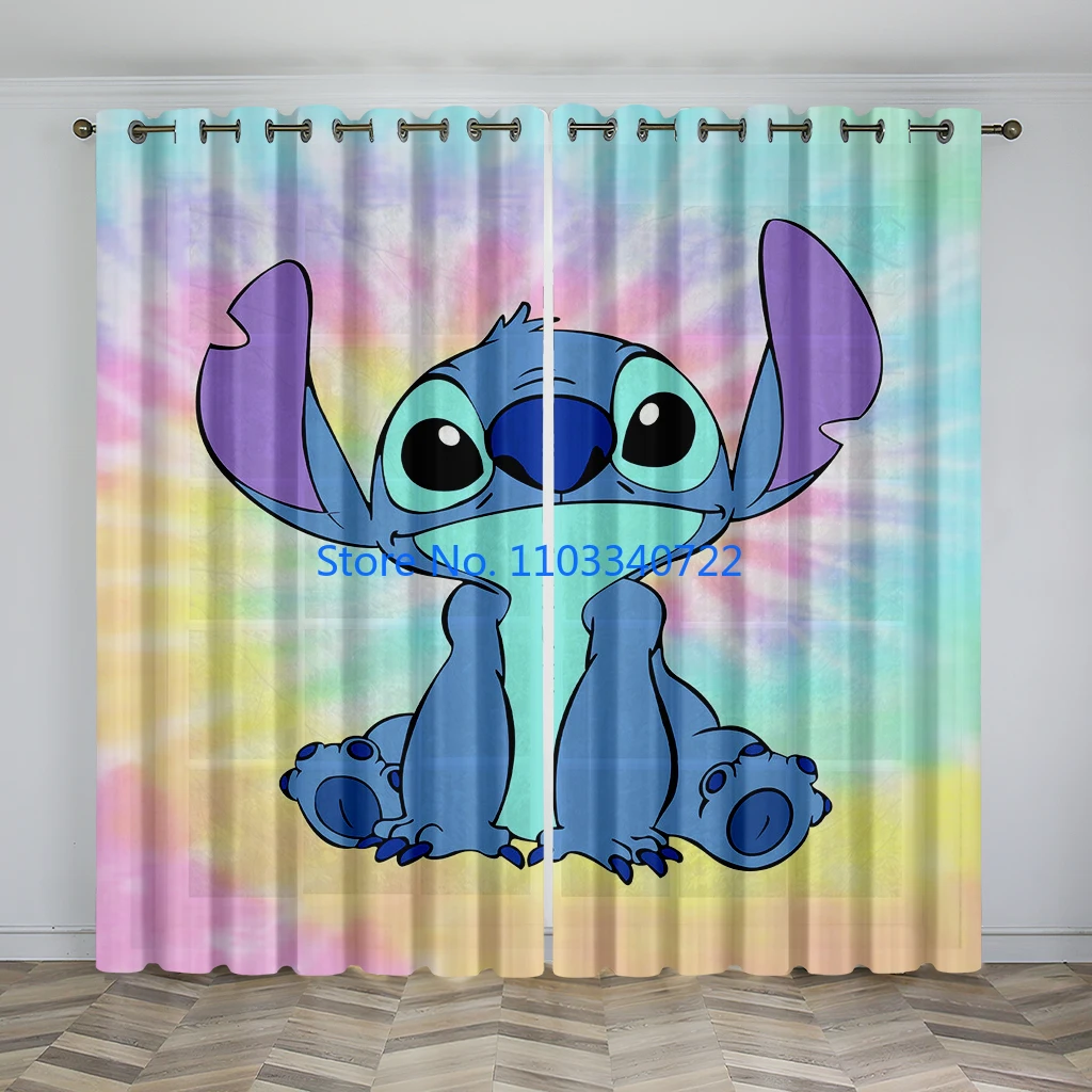 Rideau de fenêtre imprimé en 3D Anime Flash CAN o & Stitch, ombrage, rideaux occultants, salon, décor de chambre à coucher, cadeau pour enfants, 184x215cm