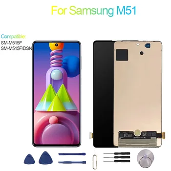 Nuovo e testato per Samsung M51 Display LCD Touch Panel Digitizer SM-M515F, SM-M515F/DSN M51 Schermo Display