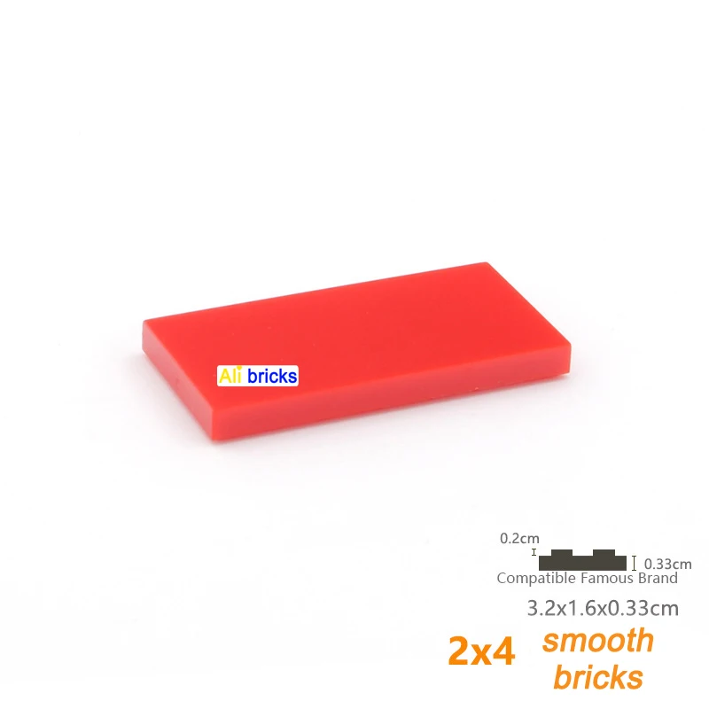 600PCS Smooth 2x4 Bulk Building Blocks Figures Bricks Educational Creative Plastic Toys for Children Size Compatible With 87079 5