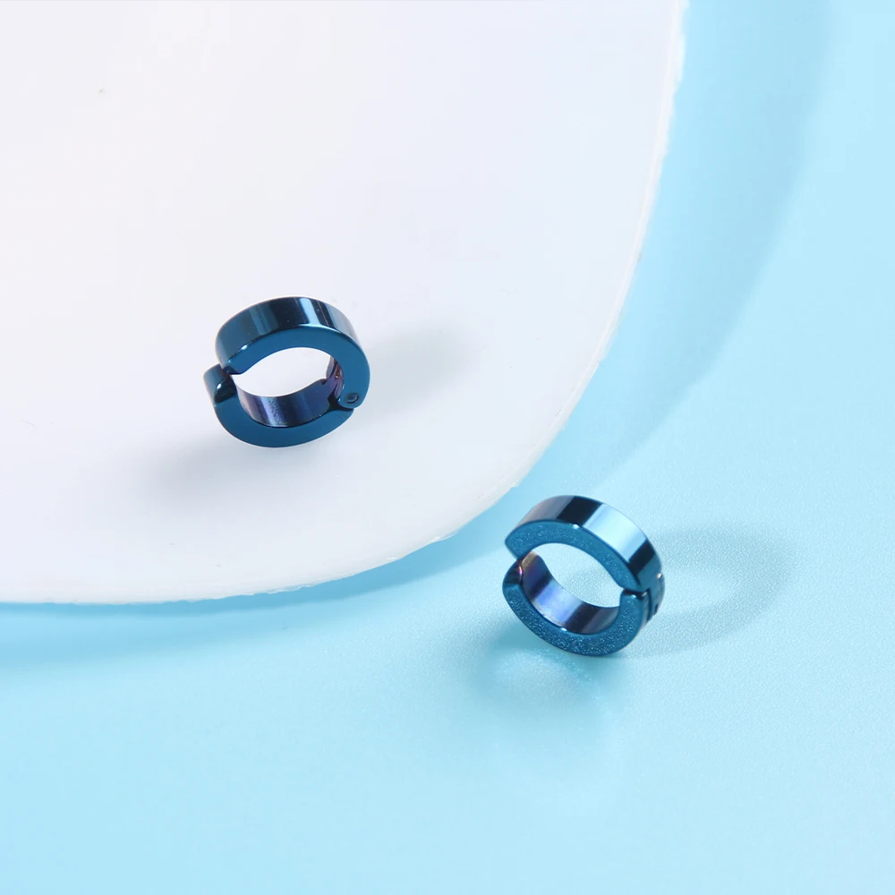 The Case Study of Vanitas Stud Earrings Anime Vanita Same Blue Ear Bone Clip For Men Stainless Steel Jewelry Cosplay Custom ear clip earrings clip earrings ear clip stud earrings ear accessories