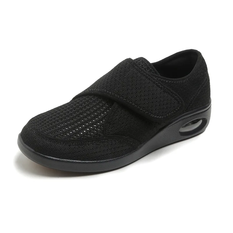 new design hook and loop and  more wide  very soft comfortable health shoes for walking and diabetics for  lady 2