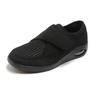 new design hook and loop and  more wide  very soft comfortable health shoes for walking and diabetics for  lady 2