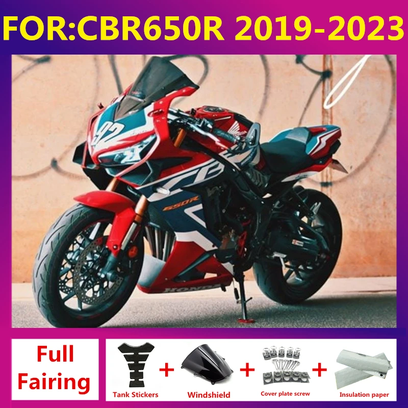 

New ABS Motorcycle Fairing kit fit For CBR650R 650R CBR650 2019 2020 2021 2022 2023 Full Bodywork Fairings zxmt set red white