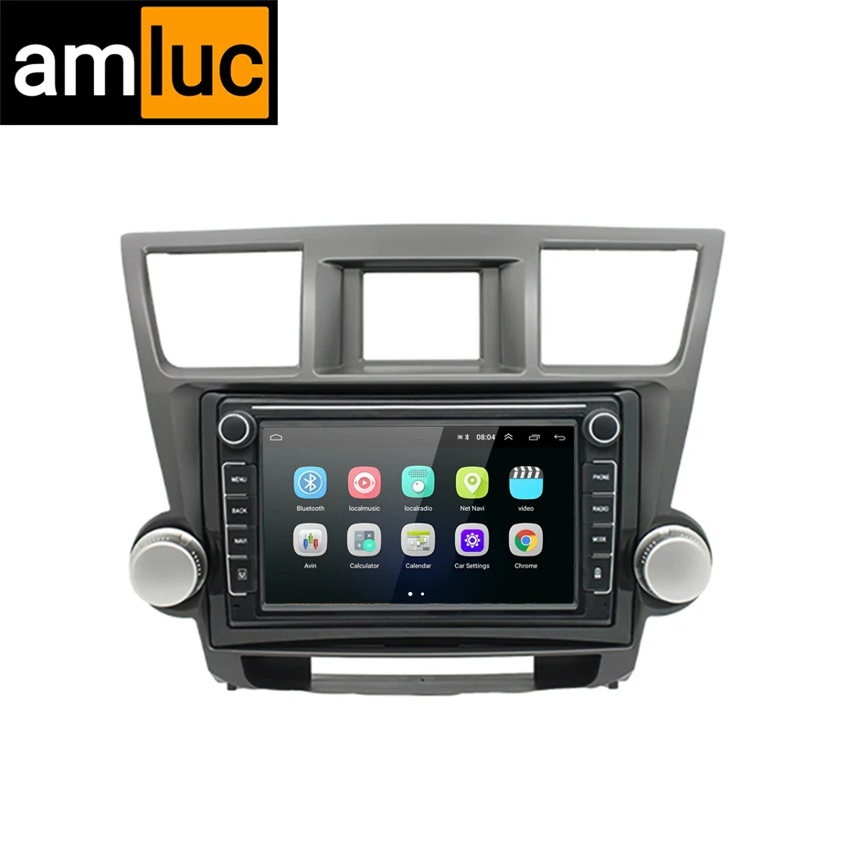 Car Radio Multimedia Player Navi GPS Vehicle Auto Android Unit Stereo For Toyota Highlander 2007 2008 2009 2010 2011 2012 2013 | Автомобили