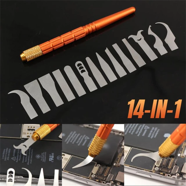 27 in 1 BGA Maintenance Knife Set For iPhone CPU NAND CHIP IC Remove Glue  Disassemble Rework Thin Blade Knives DIY Repair Tools