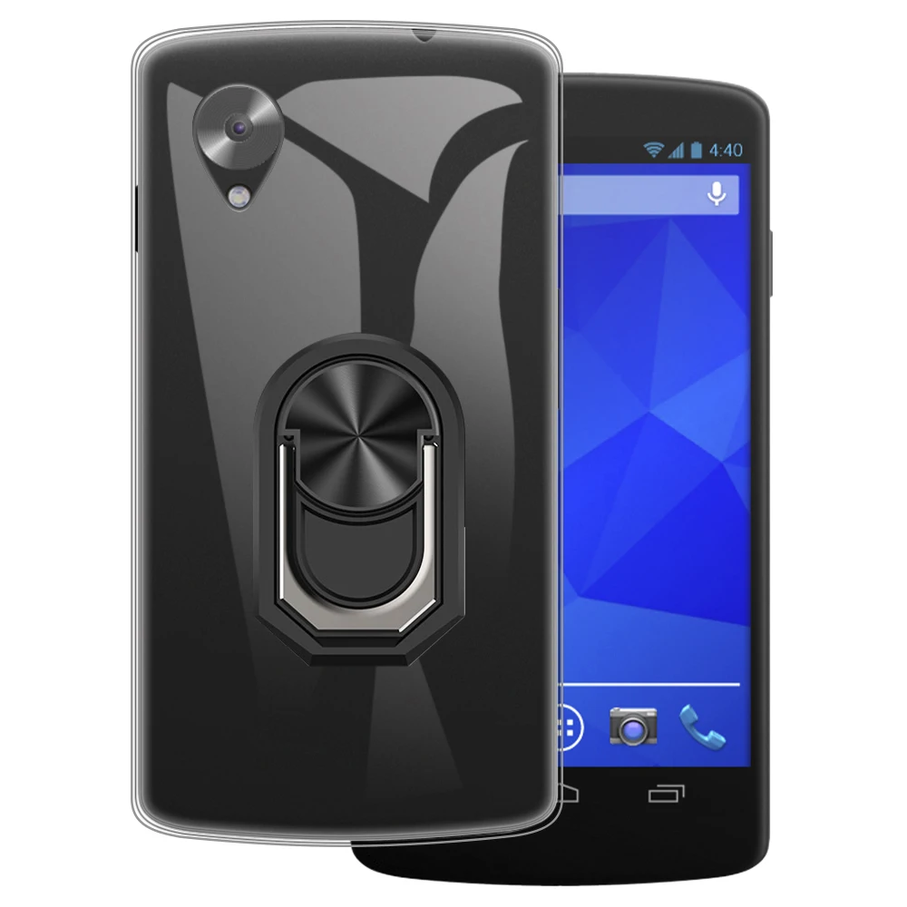 Supporto Per Anello Antiurto Di Lusso Per Custodia Lg Nexus 5 Custodia Protettiva In Tpu In Silicone Morbido Per Google Nexus 5