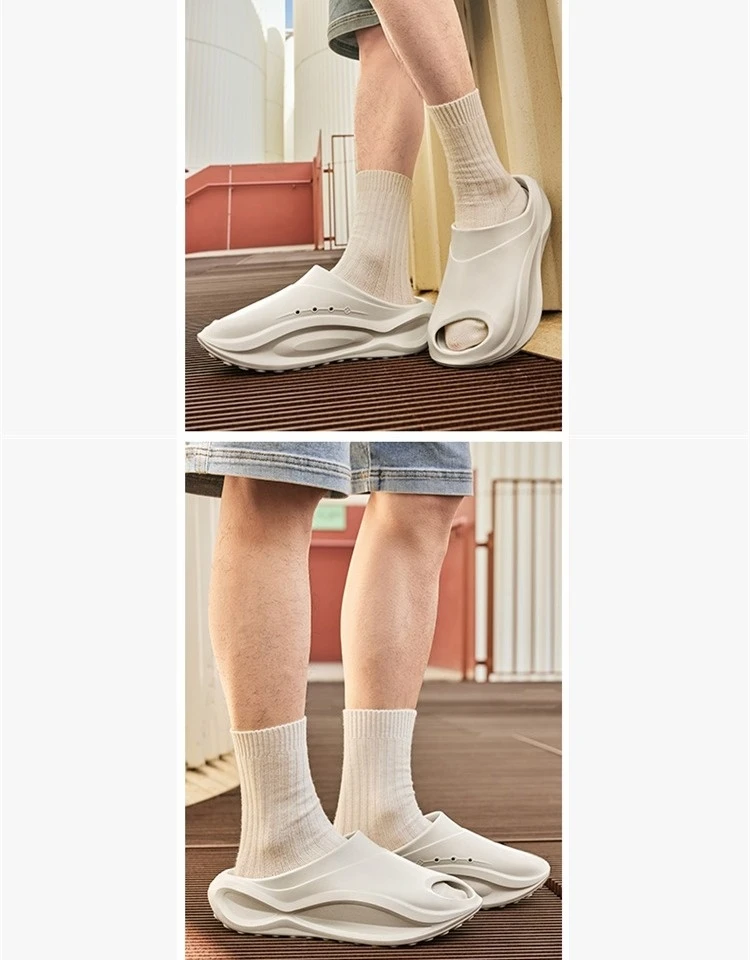 شباشب Xtep Starfall للذكور لصيف 2025 أحذية جديدة خفيفة الوزن غير رسمية قابلة للتنفس ونعل ناعم أحذية زغب مريحة 875219350001