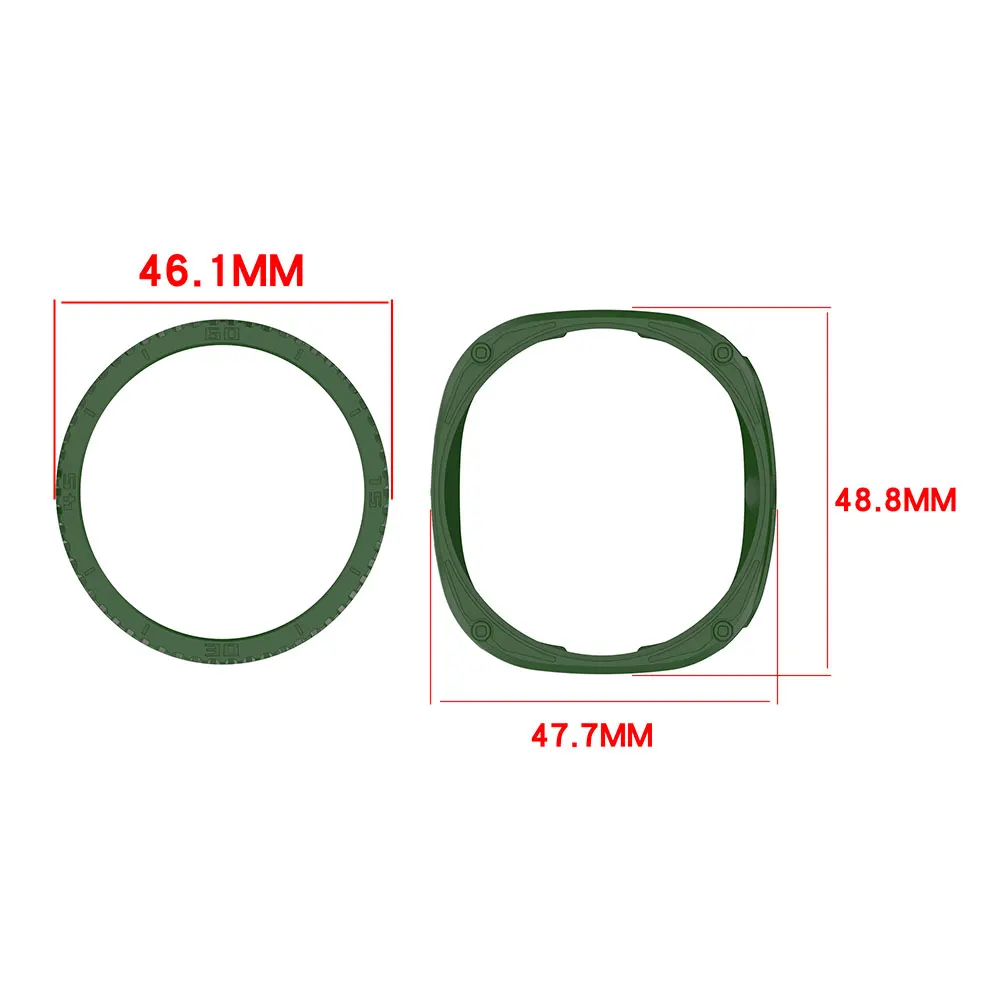Rugged Bezel Protector for Smartwatch 46mm - Durable Protective Shell Cover