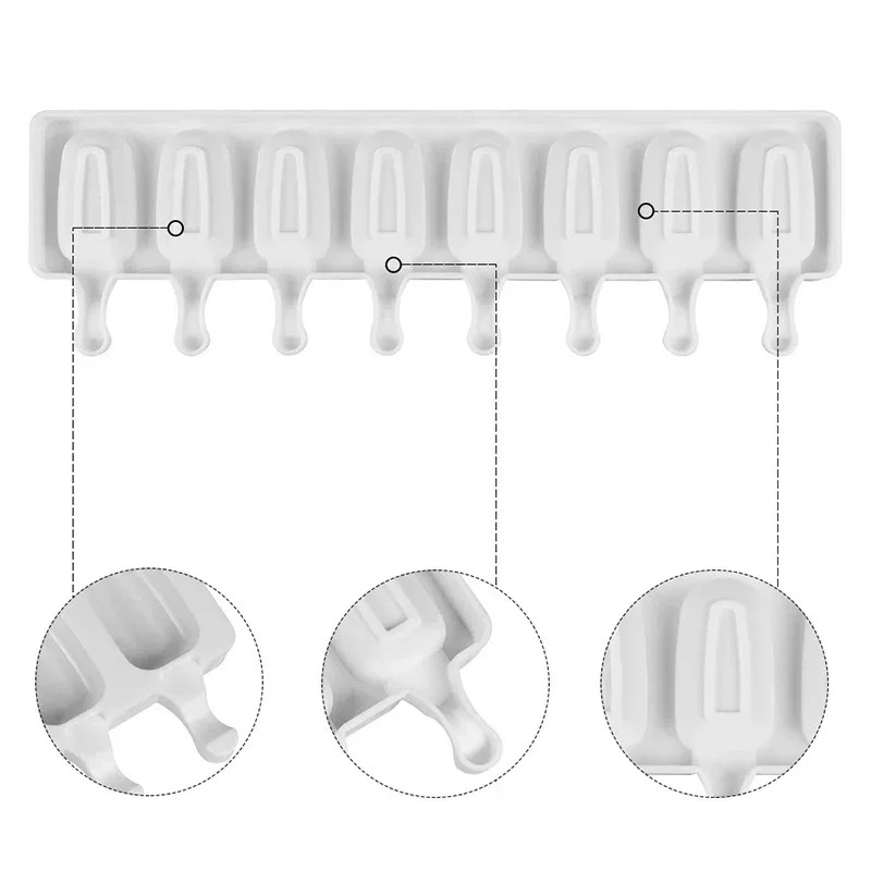 Silicone Popsicle Molds for Homemade Frozen Treats with Sticks