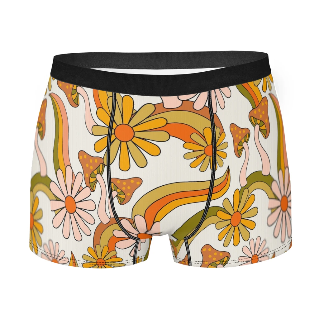 

Chrysanthemum Mushroom Delicious Fungus Food Underpants Cotton Panties Male Underwear Ventilate Shorts Boxer Briefs